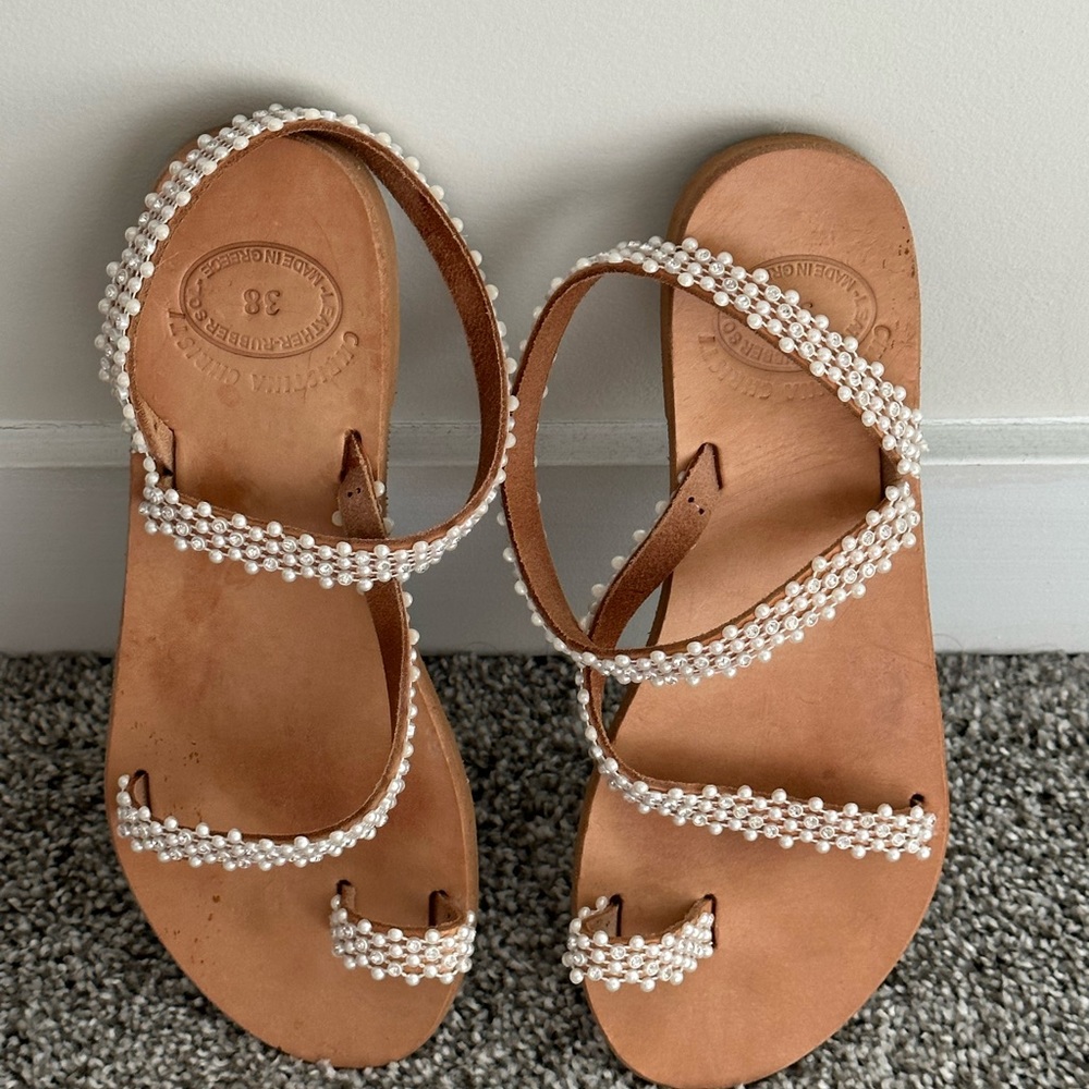 Greek Pearl Sandals